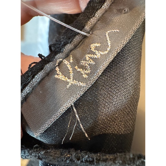 PINC Black Lace Fit Flare Dress Women's Plus Size 1X Sleeveless Scoop Neck - Picture 5 of 8